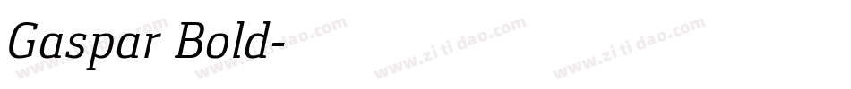 Gaspar Bold字体转换
